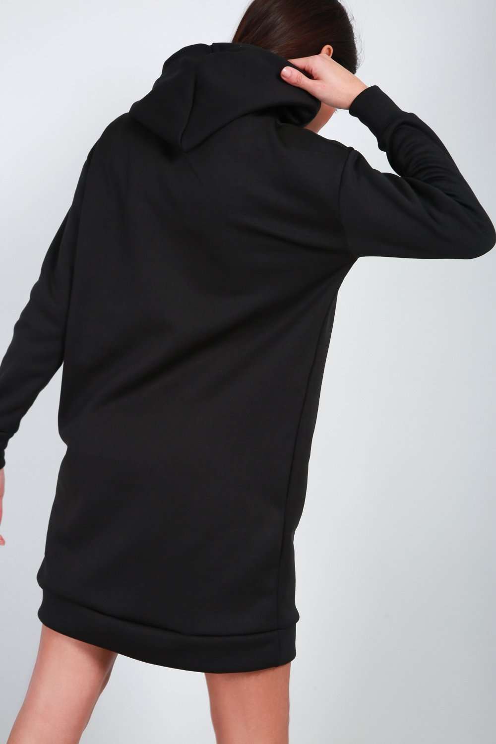 Kirah Oversized Hooded Sweatshirt Dress - bejealous-com