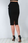 Kristina High Waisted Frilly Midi Skirt - bejealous-com
