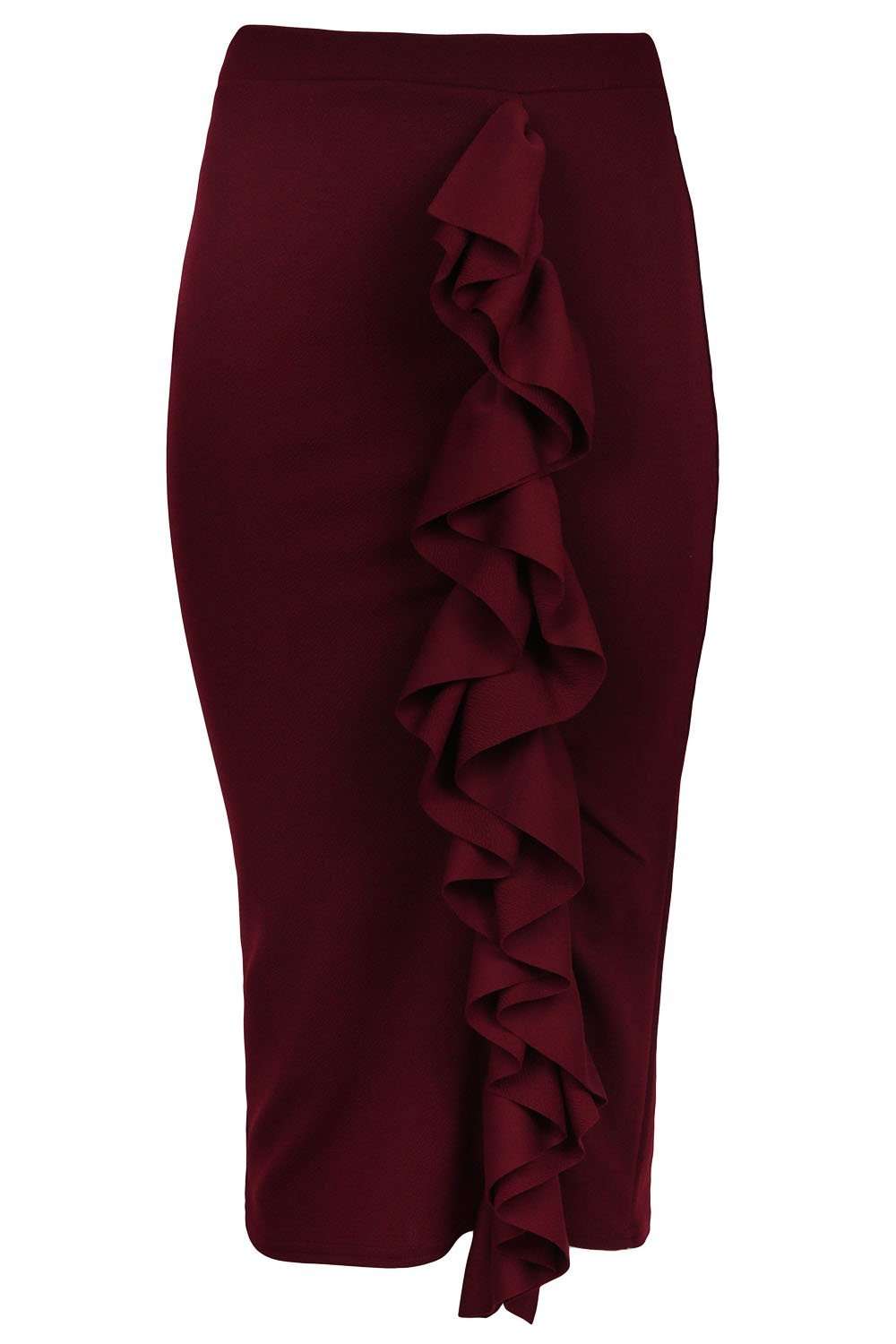 Kristina High Waisted Frilly Midi Skirt - bejealous-com