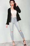 Lacey Flare Sleeve Jacket - bejealous-com