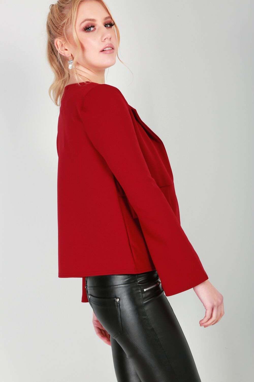 Lacey Flare Sleeve Jacket - bejealous-com