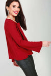 Lacey Flare Sleeve Jacket - bejealous-com