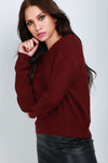 Emerald Fine Knit Long Sleeve Cropped Jumper - bejealous-com