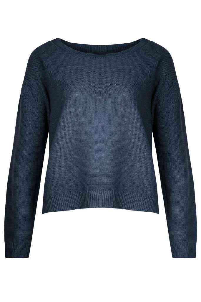 Emerald Fine Knit Long Sleeve Cropped Jumper - bejealous-com