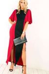 Layla Open Back Split leg Maxi Dress - bejealous-com