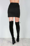 Leah Lace Up Mini Skirt - bejealous-com