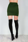 Leah Lace Up Wrap Mini Skirt - bejealous-com