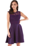 Leela Floral Lace Mini Skater Dress - bejealous-com