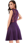 Leela Floral Lace Mini Skater Dress - bejealous-com