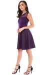 Leela Floral Lace Mini Skater Dress - bejealous-com