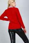 Long Sleeve Striped Black Knitted Jumper - bejealous-com