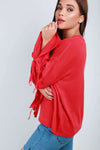 Lexi Lace Up Sleeve Jumper - bejealous-com