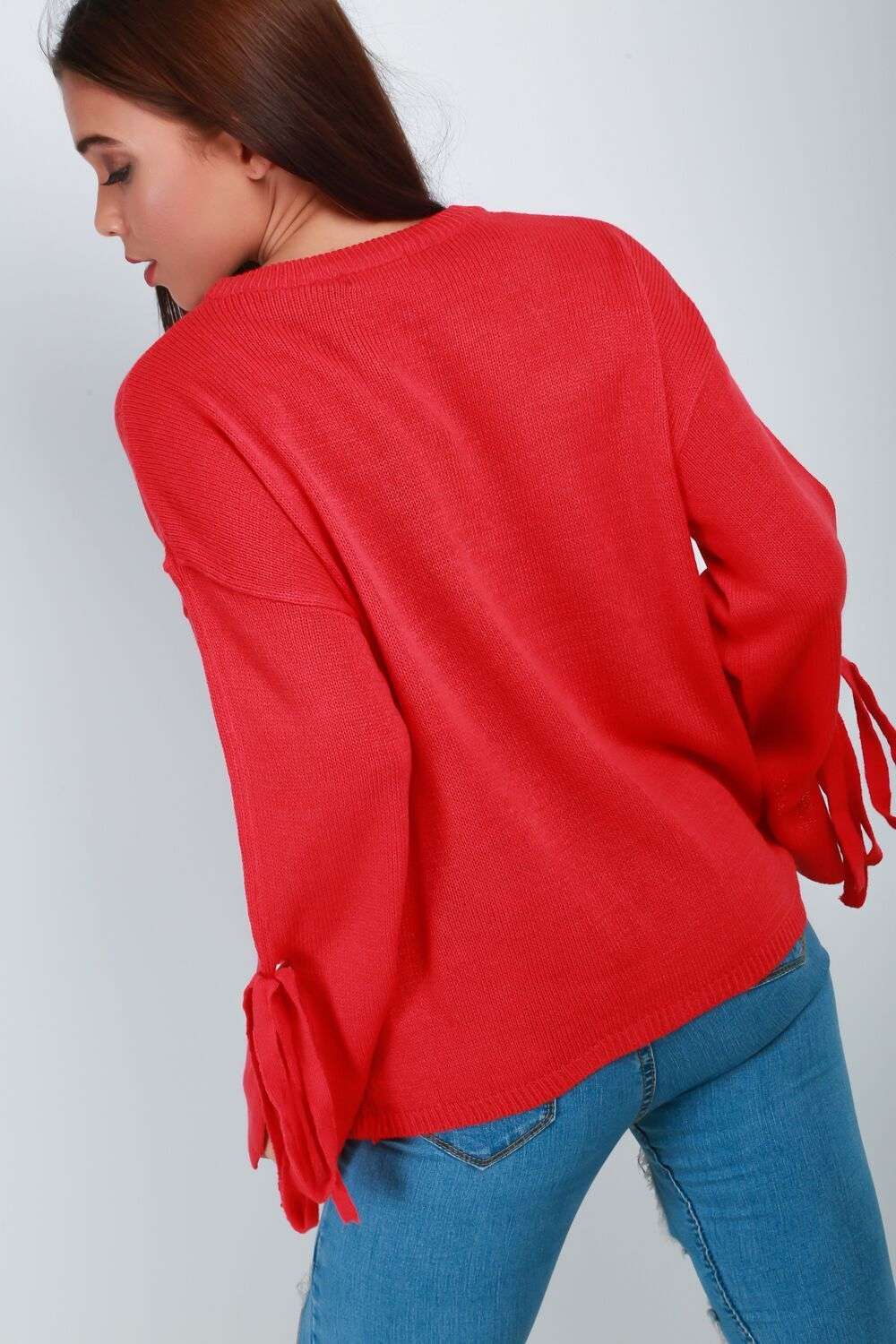 Lexi Lace Up Sleeve Jumper - bejealous-com