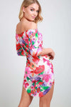 Lexi Strapless Floral Print Mini Bodycon Dress - bejealous-com