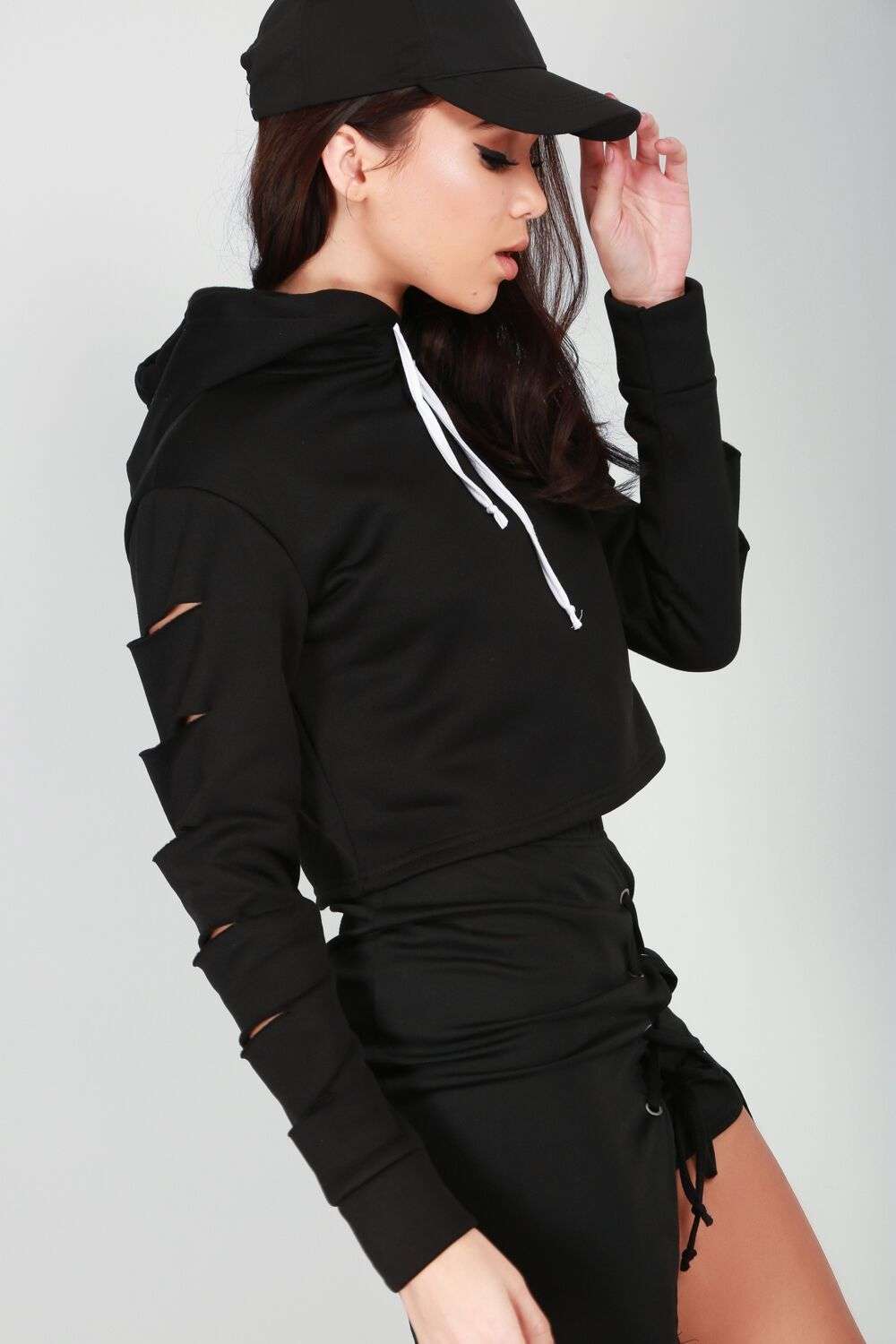 Lexie Cropped Hooded Jumper - bejealous-com