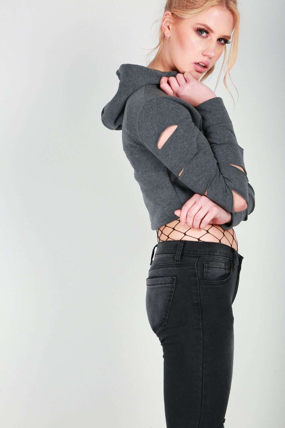 Lexie Cropped Hooded Jumper - bejealous-com