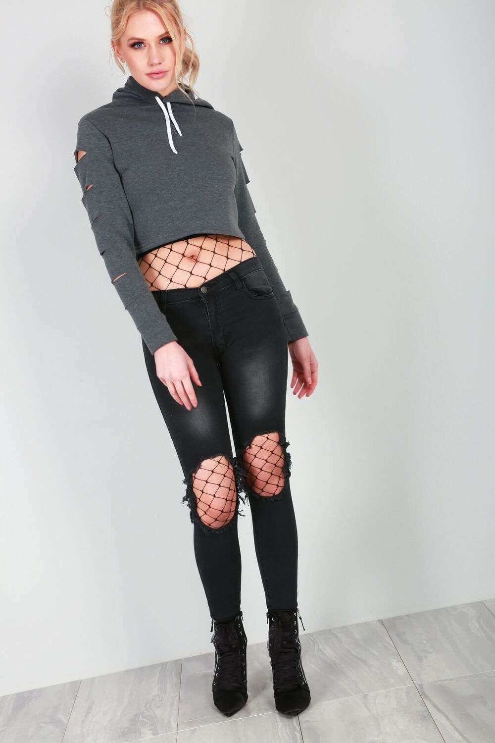 Lexie Cropped Hooded Jumper - bejealous-com