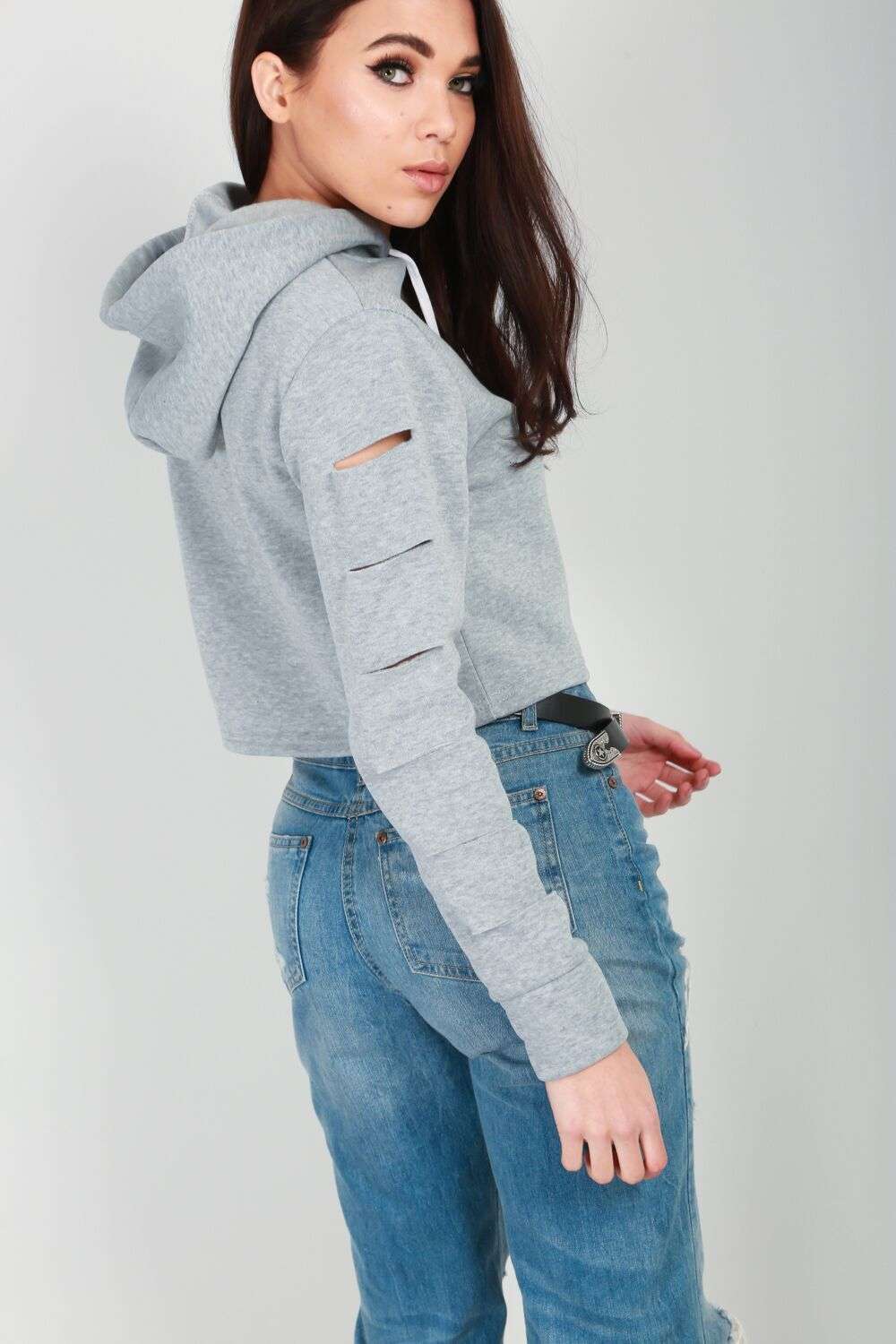 Lexie Cropped Hooded Jumper - bejealous-com