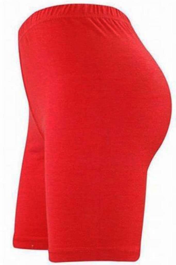 Lianne High Waist Basic Jersey Cycling Shorts - bejealous-com