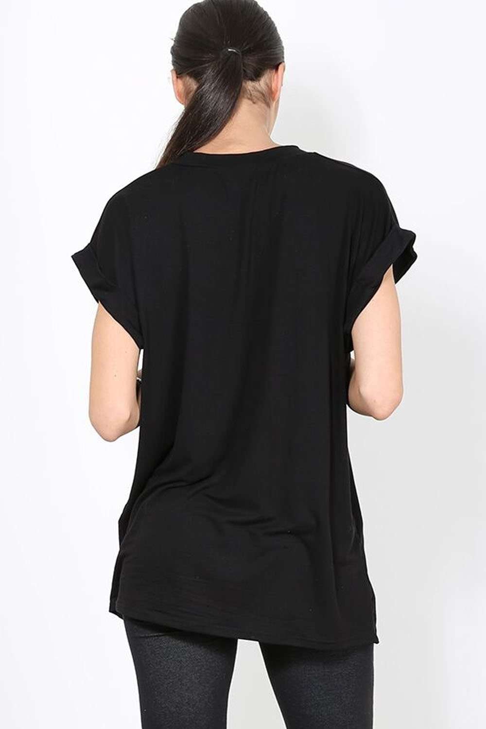 Lillie Lashes Graphic Print Oversized Tshirt - bejealous-com