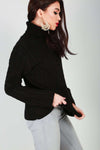 Lily Roll Neck Knitted Jumper - bejealous-com