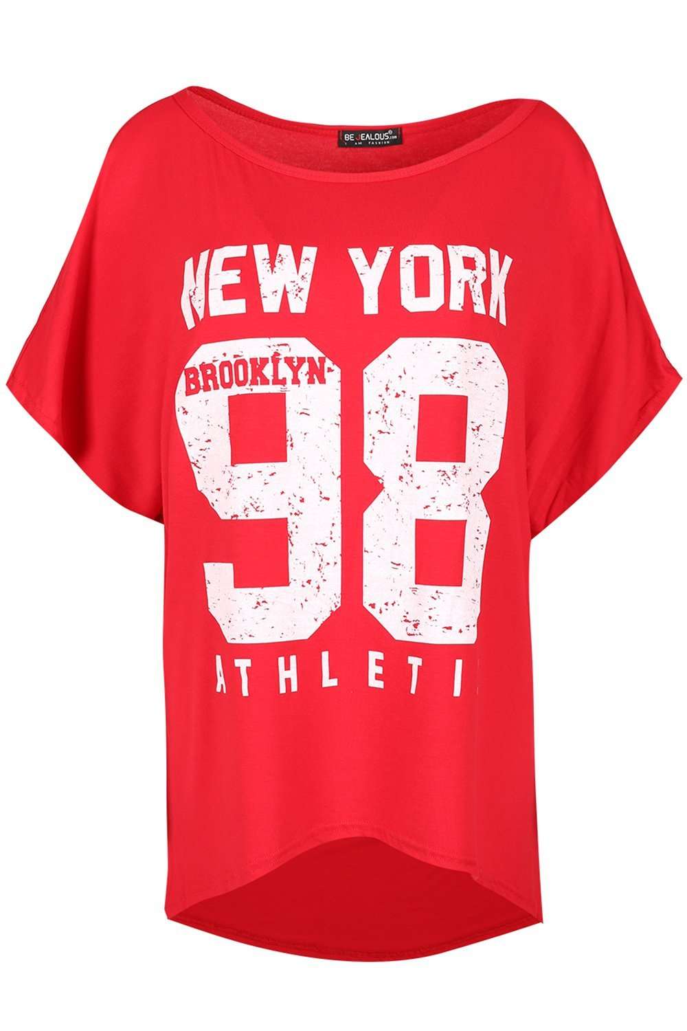 Lindie Oversized New York Bat Wing Tshirt - bejealous-com