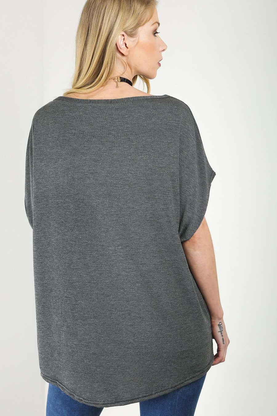 Lindie Oversized New York Bat Wing Tshirt - bejealous-com