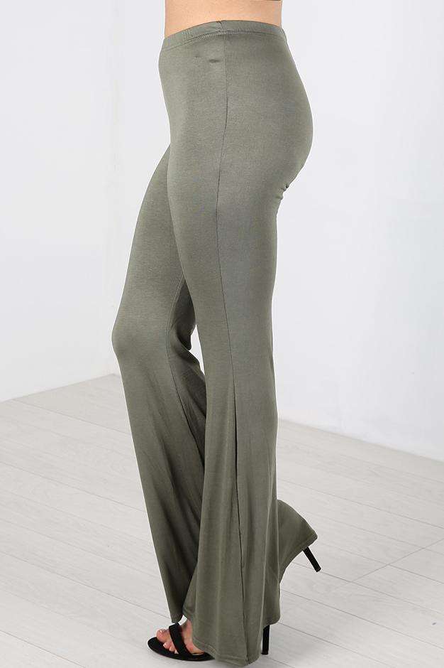 Liza High Waist Jersey Palazzo Pants - bejealous-com