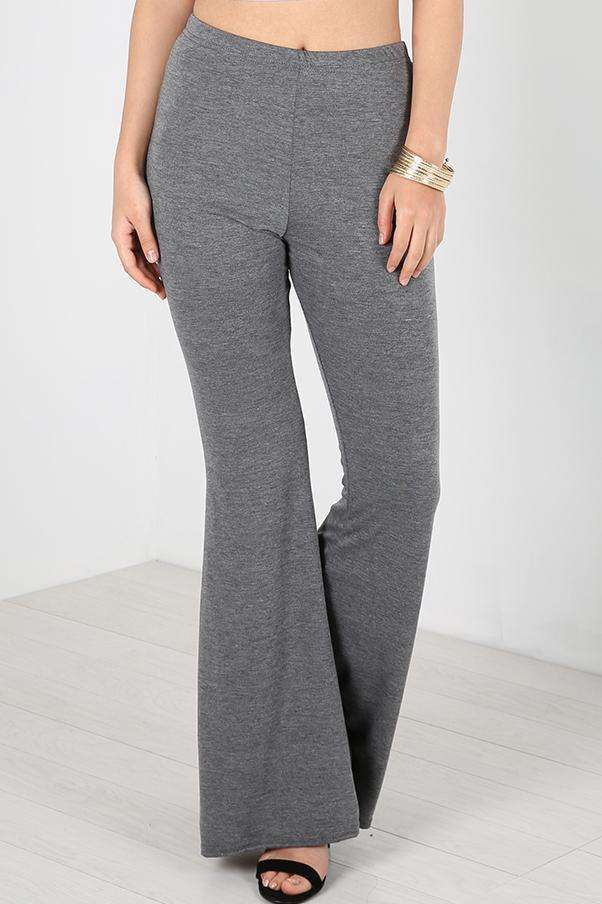 Liza High Waist Jersey Palazzo Pants - bejealous-com
