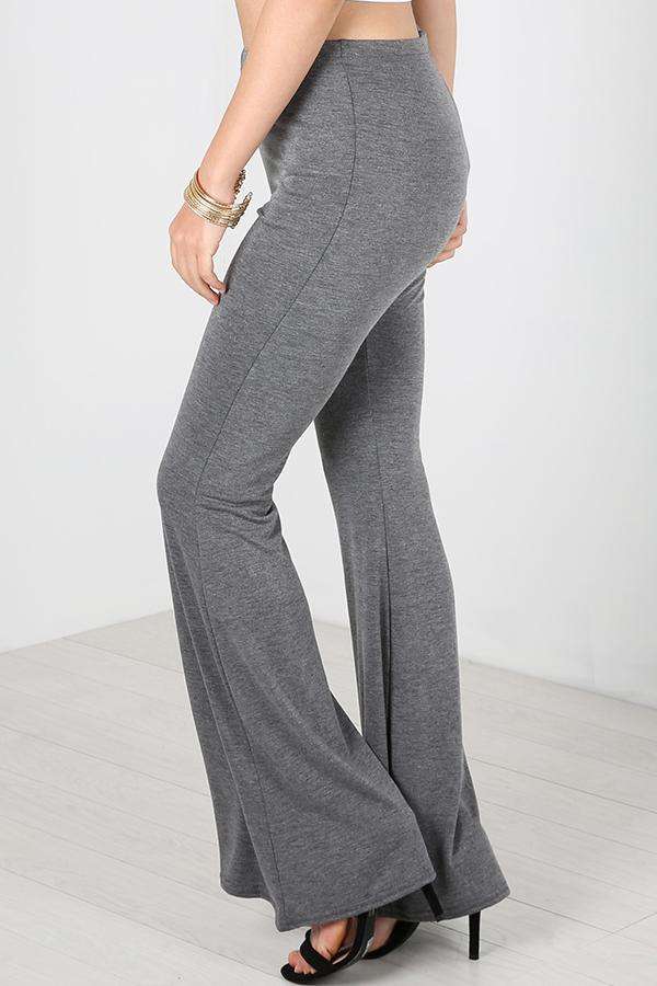 Liza High Waist Jersey Palazzo Pants - bejealous-com