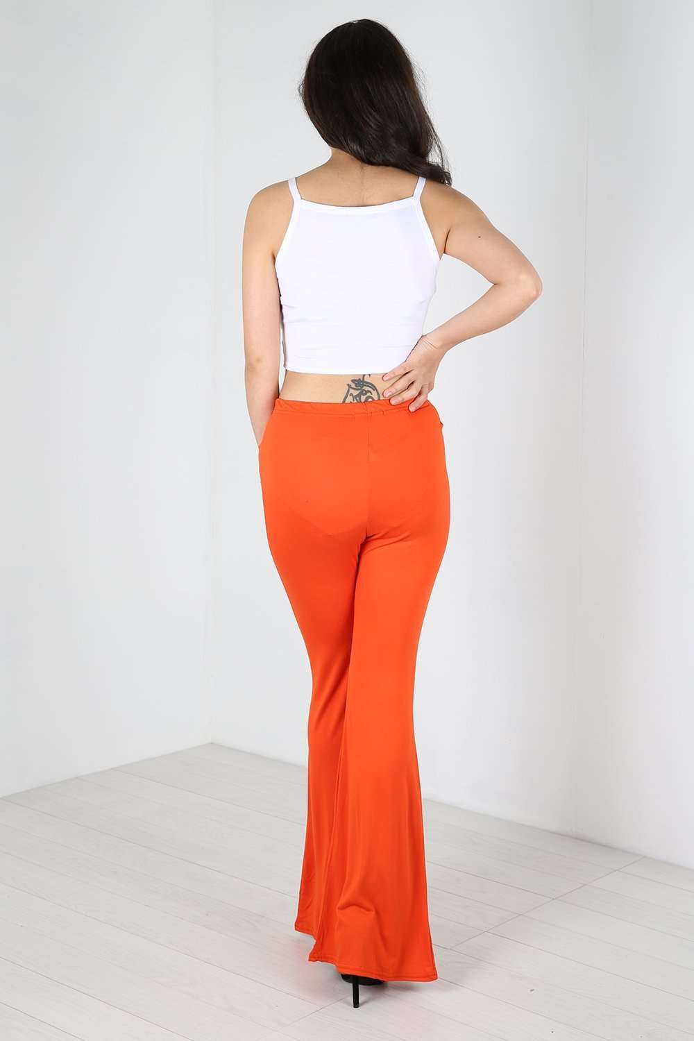 Liza High Waist Jersey Palazzo Pants - bejealous-com