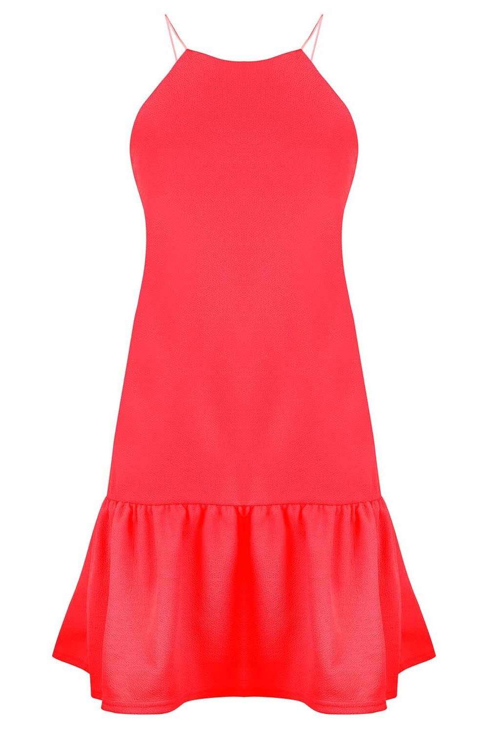Lois Racer Back Frill Trim Mini Dress - bejealous-com
