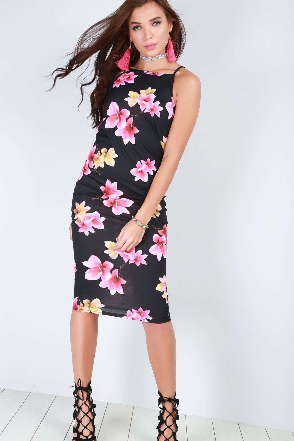 Lola Floral Midi Dress - bejealous-com