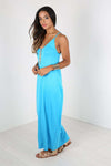 Lola Strappy Basic Jersey Slinky Maxi Dress - bejealous-com