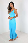 Lola Strappy Draped Jersey Maxi Dress - bejealous-com