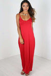 Lola Strappy Draped Jersey Maxi Dress - bejealous-com