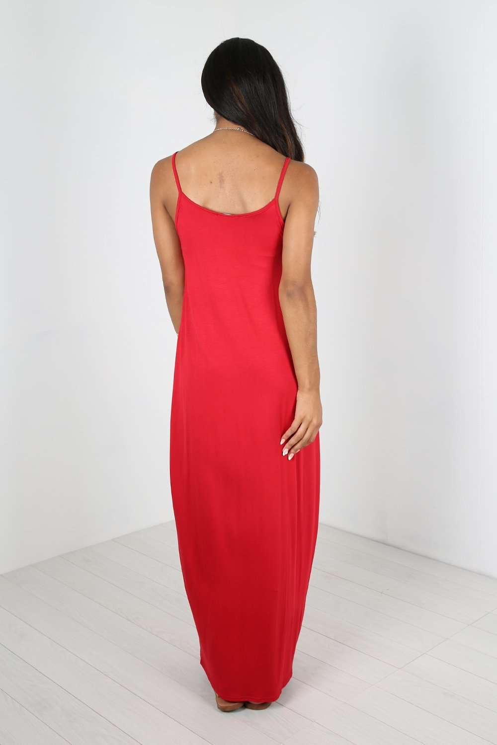 Lola Strappy Draped Jersey Maxi Dress - bejealous-com