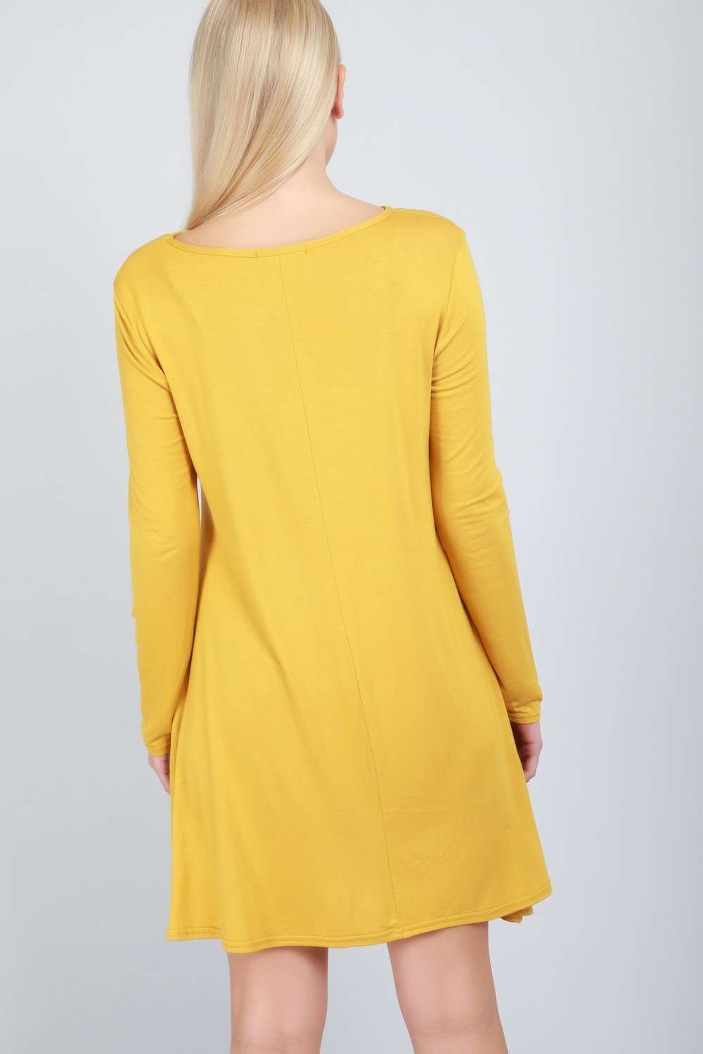 Long Sleeve Blood Print Swing Dress - bejealous-com
