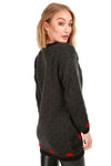Long Sleeve Christmas Penguin Oversized Knitted Jumper - bejealous-com