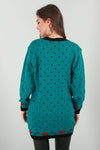 Long Sleeve Christmas Penguin Oversized Knitted Jumper - bejealous-com