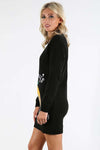 Long Sleeve Knitted Maternity Christmas Pudding Dress - bejealous-com