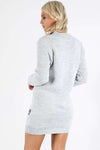 Long Sleeve Knitted Maternity Christmas Pudding Dress - bejealous-com