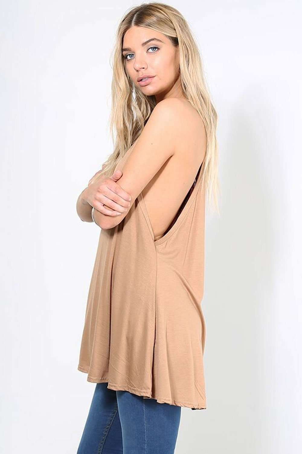Lorna Cami Flare Basic Jersey  Swing Top - bejealous-com