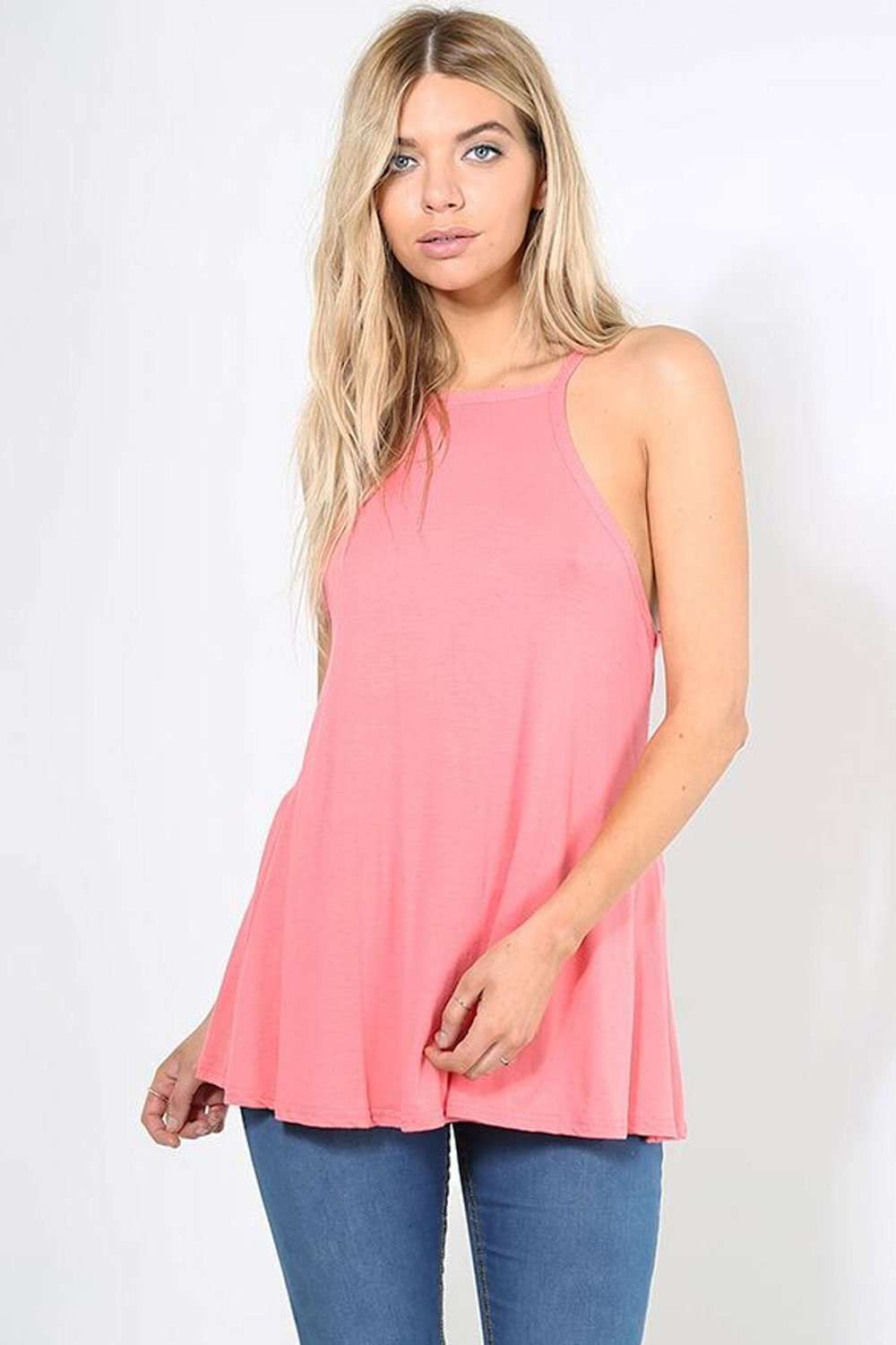 Lorna Cami Flare Basic Jersey  Swing Top - bejealous-com
