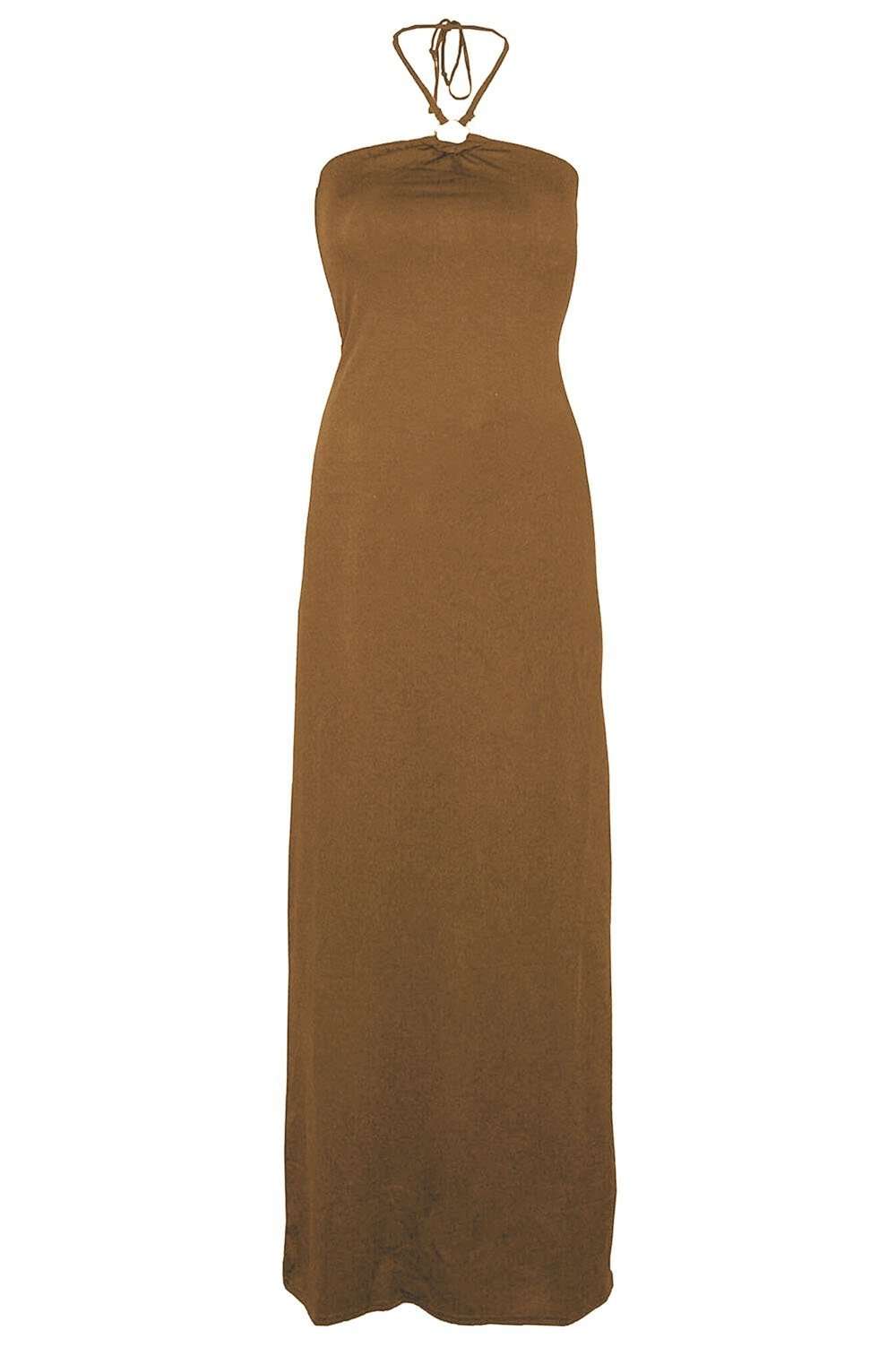 Lorna Halterneck Split Leg Maxi Dress - bejealous-com