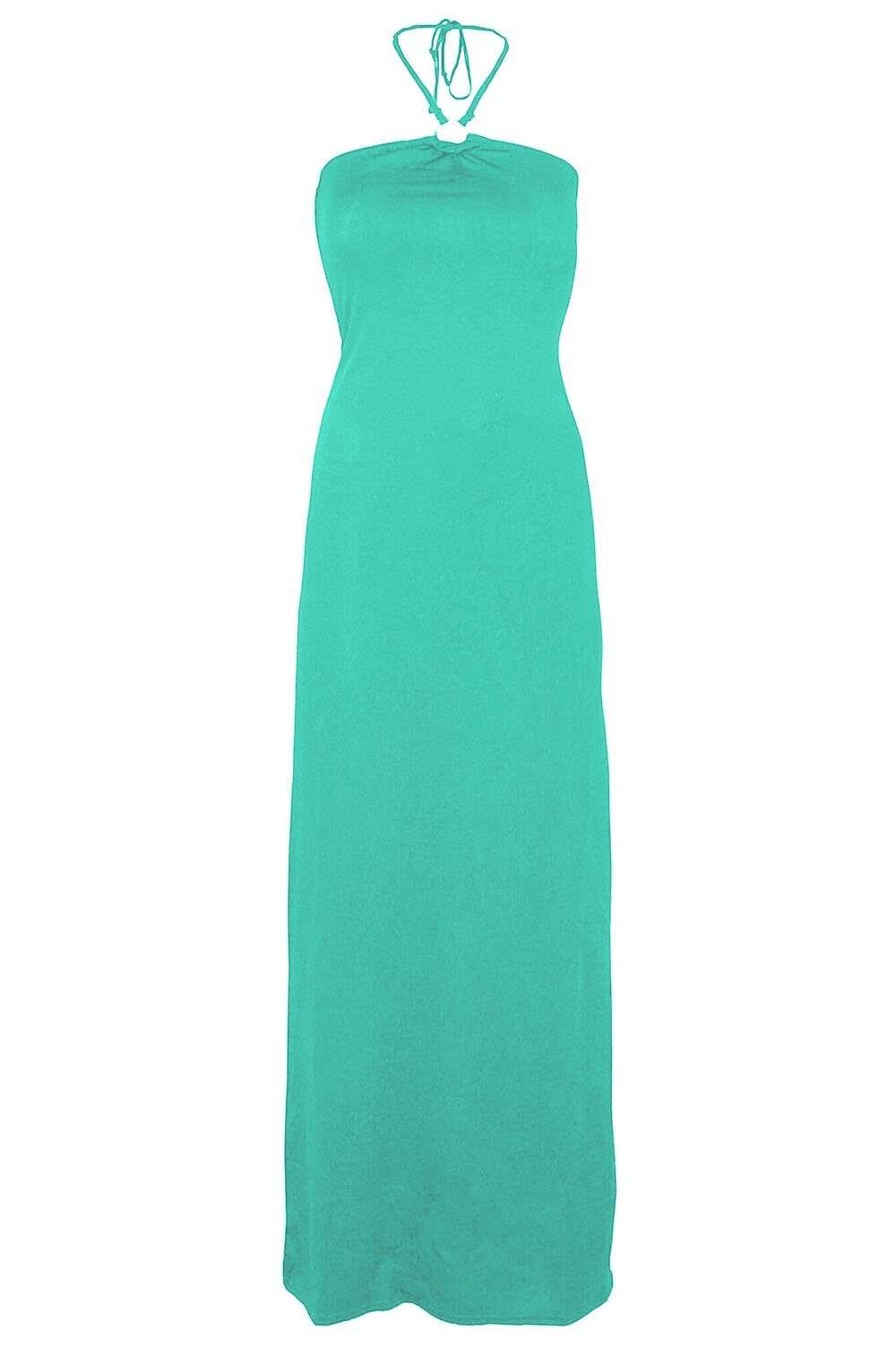 Lorna Side Split Halterneck Maxi Dress - bejealous-com