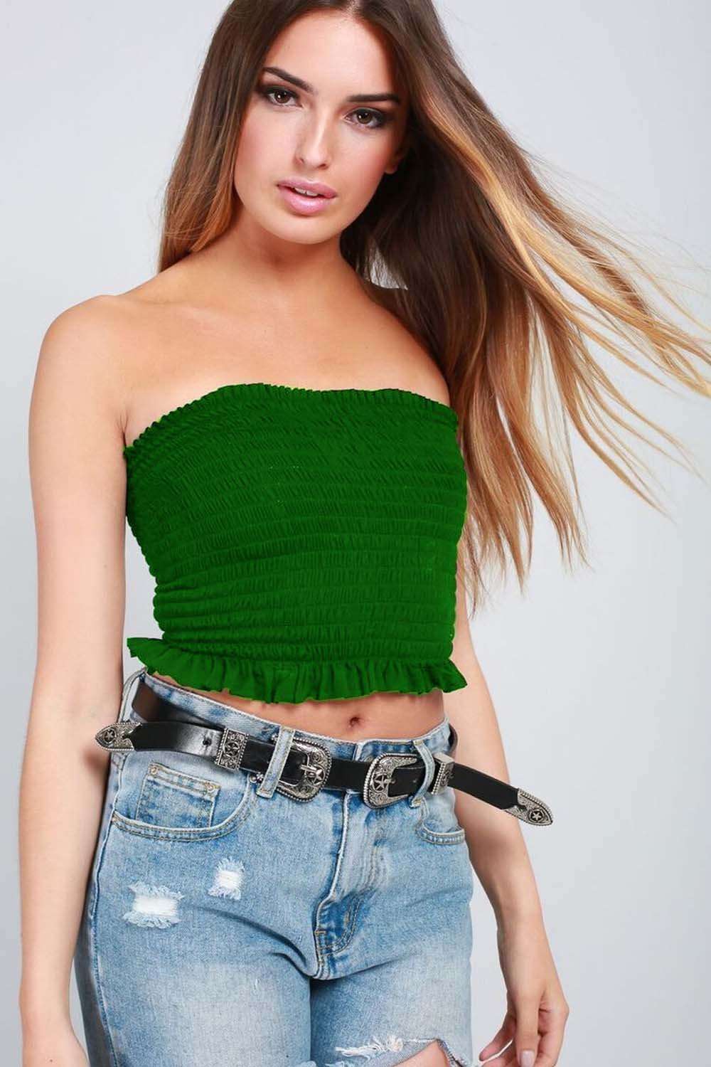 Lottie Smocked Crop Top - bejealous-com