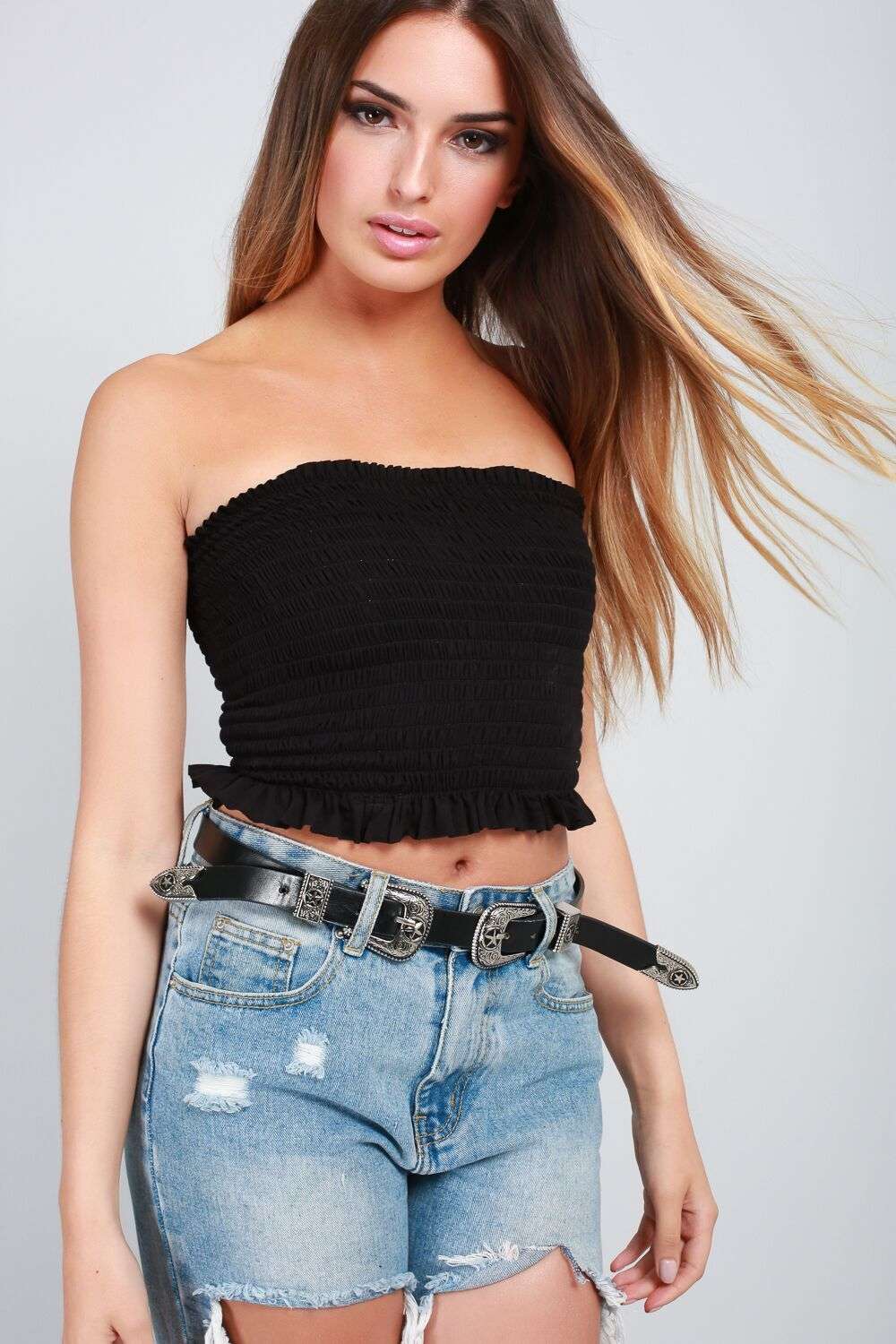 Lottie Smocked Crop Top - bejealous-com