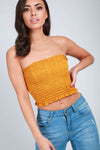 Lottie Smocked Crop Top - bejealous-com