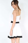 Louella Bardot Colour Block Mini Skater Dress - bejealous-com